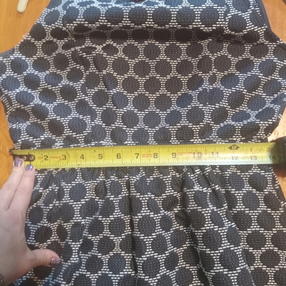 Moonlight Navy and White Polka Dot Mini Dress Size Medium Fit & Flare - Picture 10 of 10
